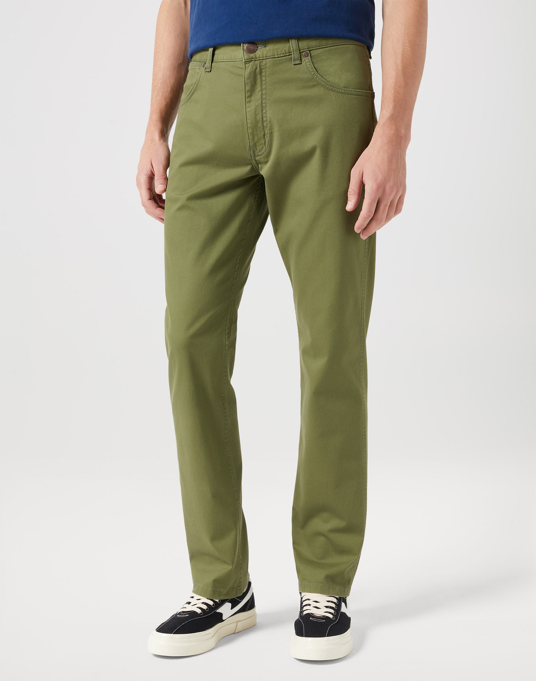 Wrangler - Greensboro 803 - Heren Regular-fit - Olive – Jeans Barn