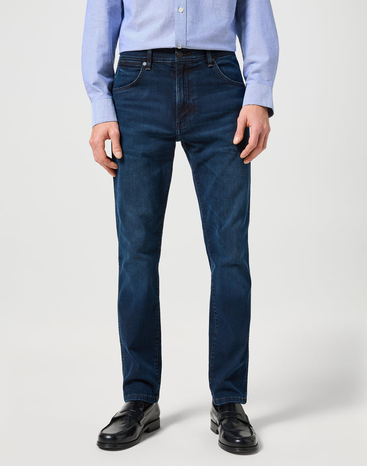 Wrangler - Larston - Heren Slim-fit Jeans - Midnight Rodeo