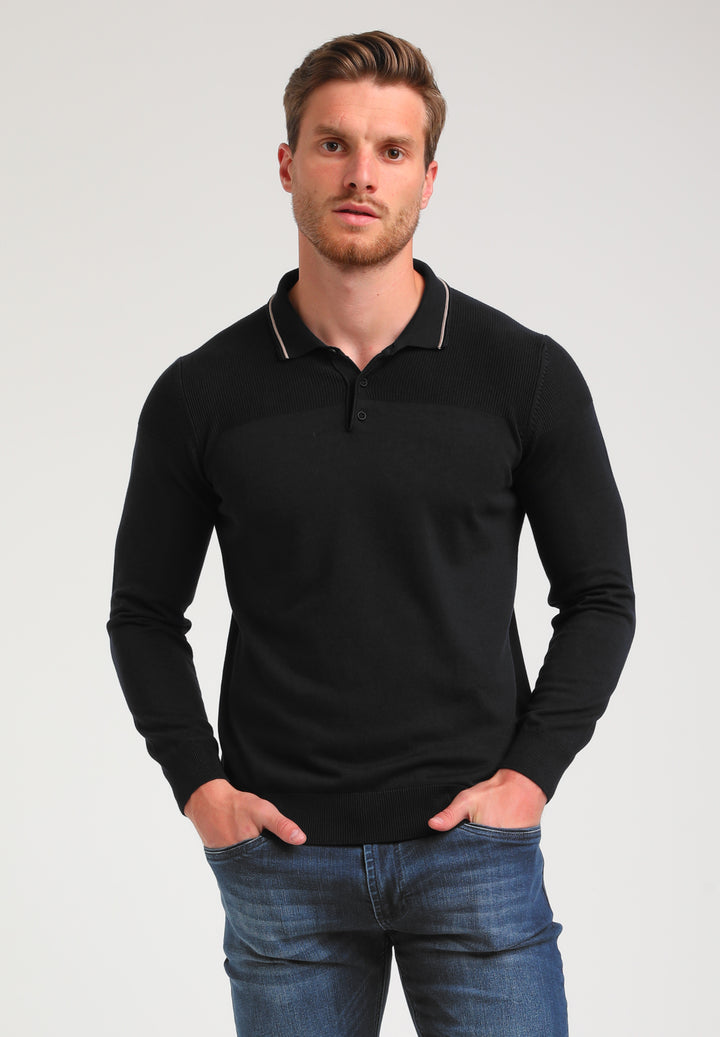 Gabbiano - Heren Polo - 614770 - 201 Black