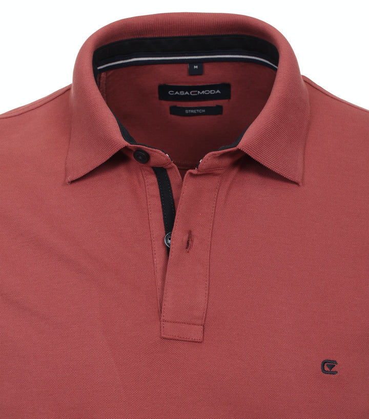 Casa Moda - Heren Polo - 004470 - 417 Roan Rouge