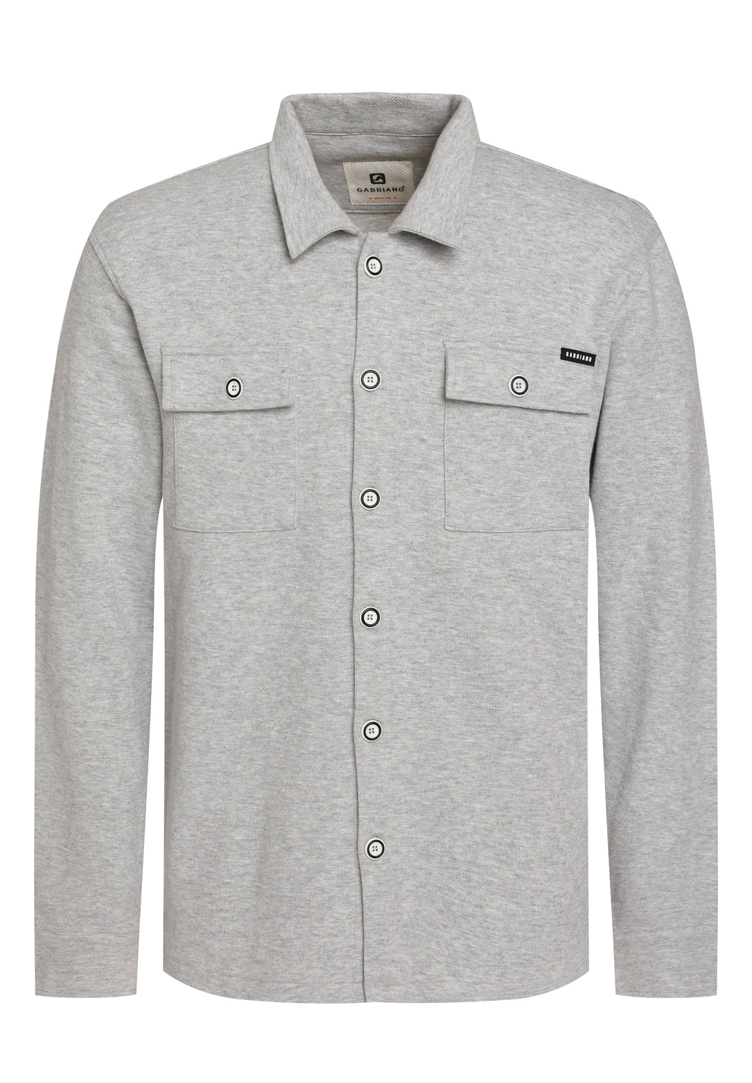 Gabbiano - Heren Overshirt - 425546 - 605 Grey Melange