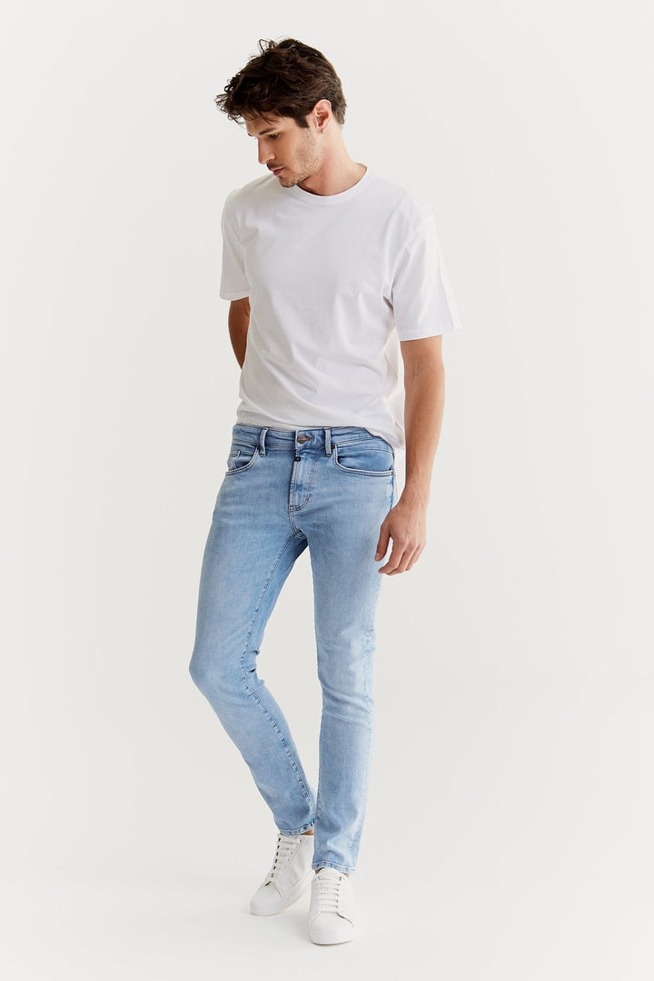 COJ - LEO - Heren Slim-fit Jeans - Sky Light Blue