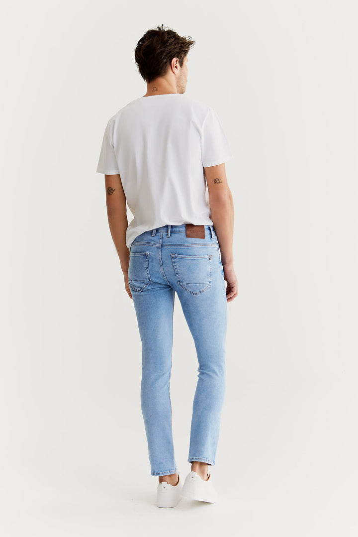 COJ - LEO - Heren Slim-fit Jeans - Sky Light Blue