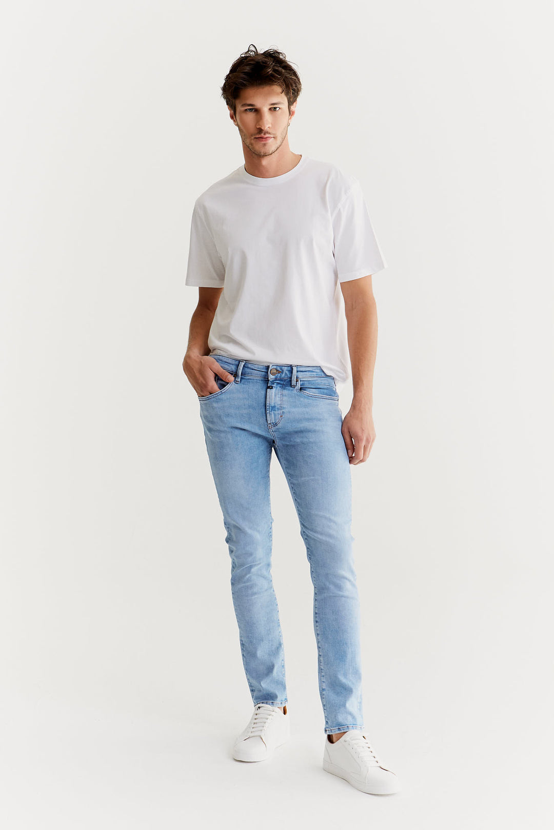 COJ - LEO - Heren Slim-fit Jeans - Sky Light Blue