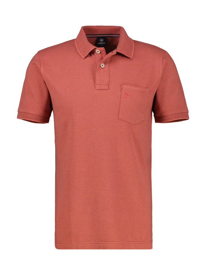 Lerros - Heren Polo - 25332061 - 331 Earth Red