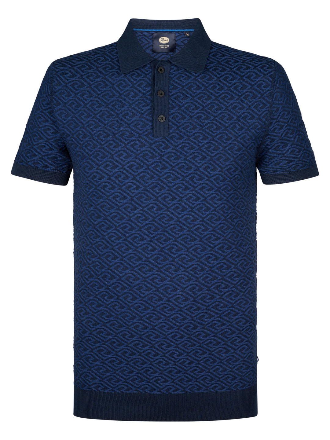 Petrol - Heren Polo- M-1050-KWC206 - 5178 Navy Blue