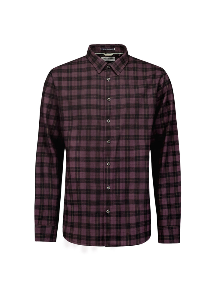 No Excess - Heren Overshirt - 25430943 - 083 Aubergine