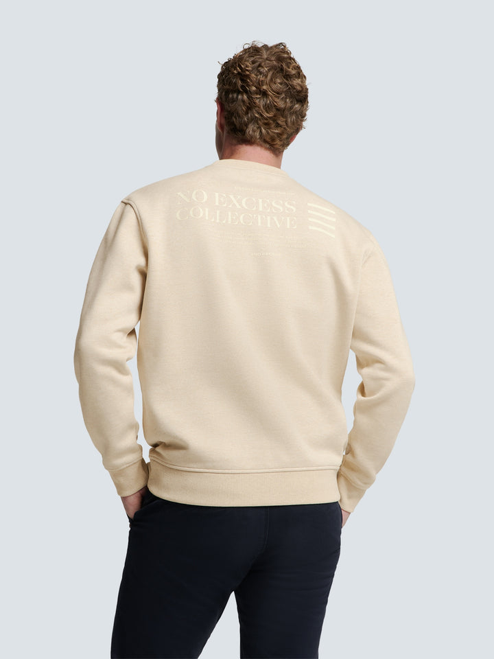 No Excess - Heren Sweater - 25100811 - 122 Cement