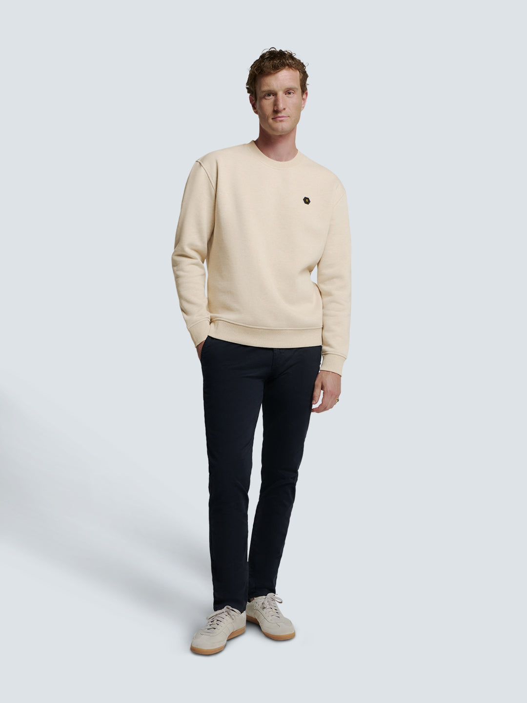 No Excess - Heren Sweater - 25100811 - 122 Cement