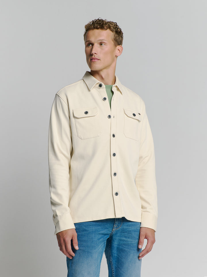 No Excess - Heren Overshirt - 27580103 - 017 Chalk