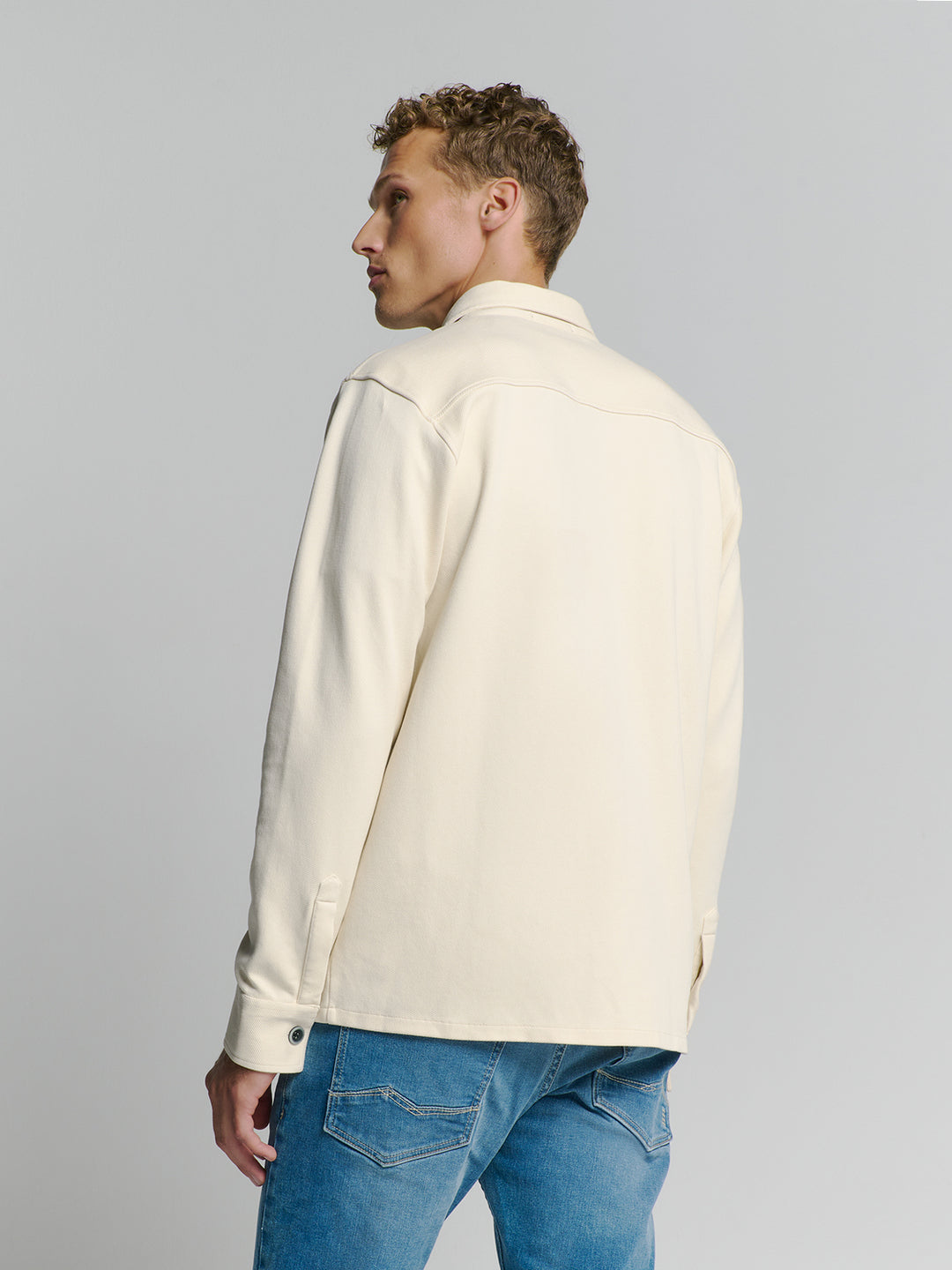 No Excess - Heren Overshirt - 27580103 - 017 Chalk