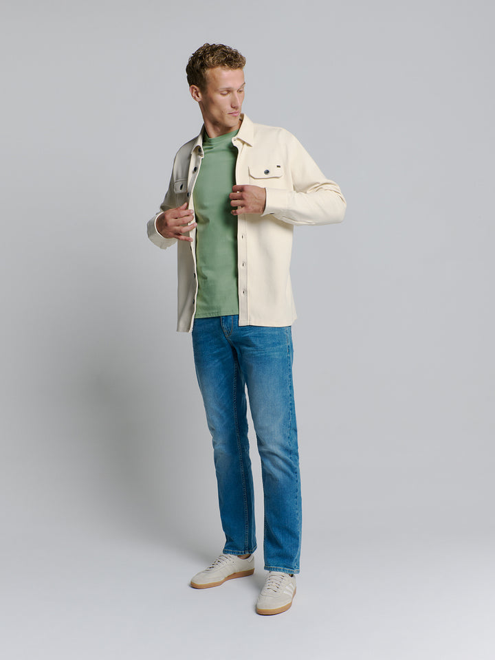 No Excess - Heren Overshirt - 27580103 - 017 Chalk