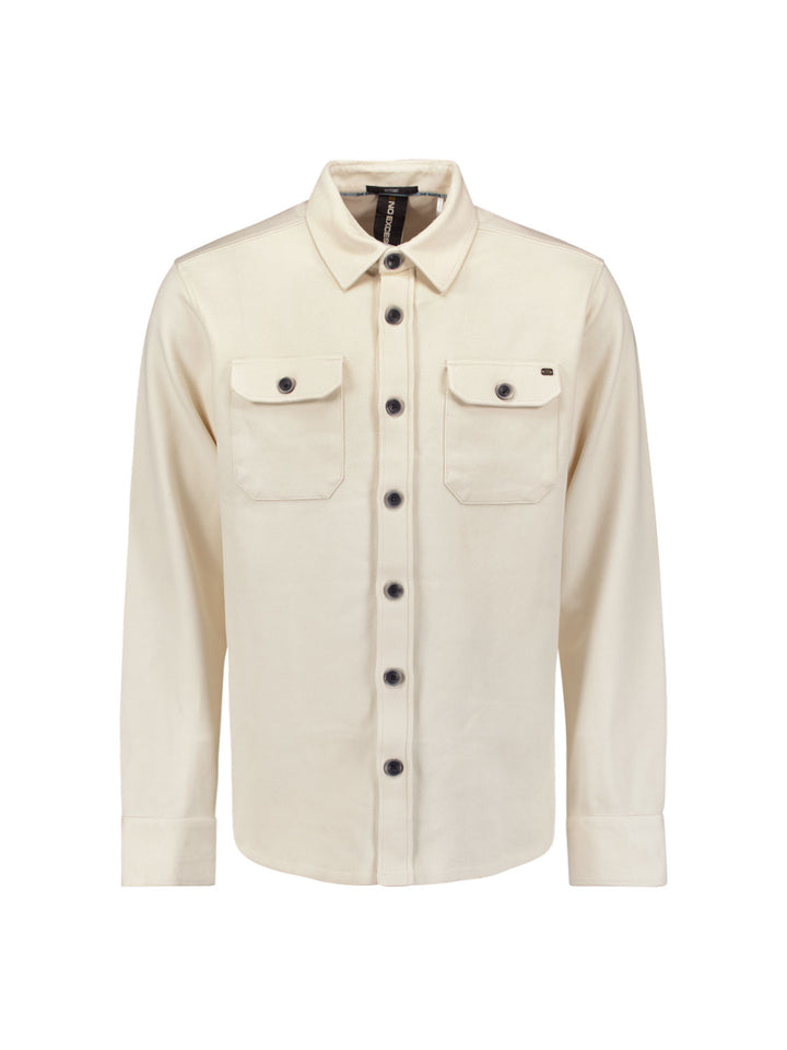 No Excess - Heren Overshirt - 27580103 - 017 Chalk