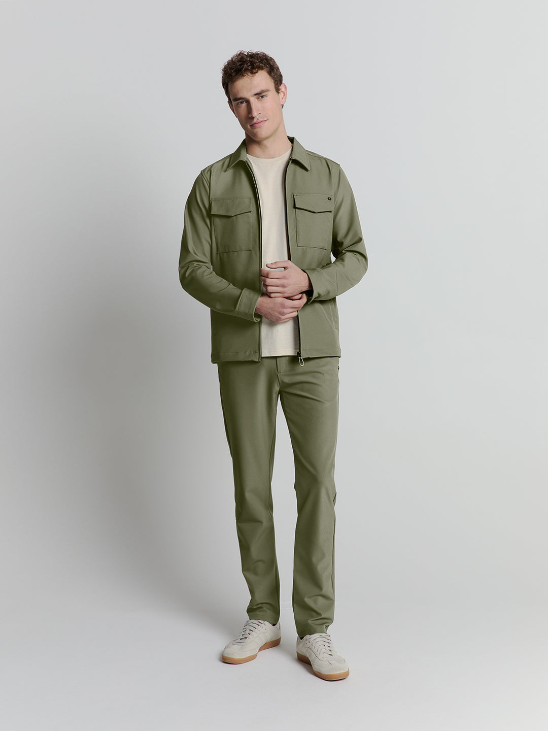 No Excess - Heren Overshirt - 27510104 - 177 Light Army