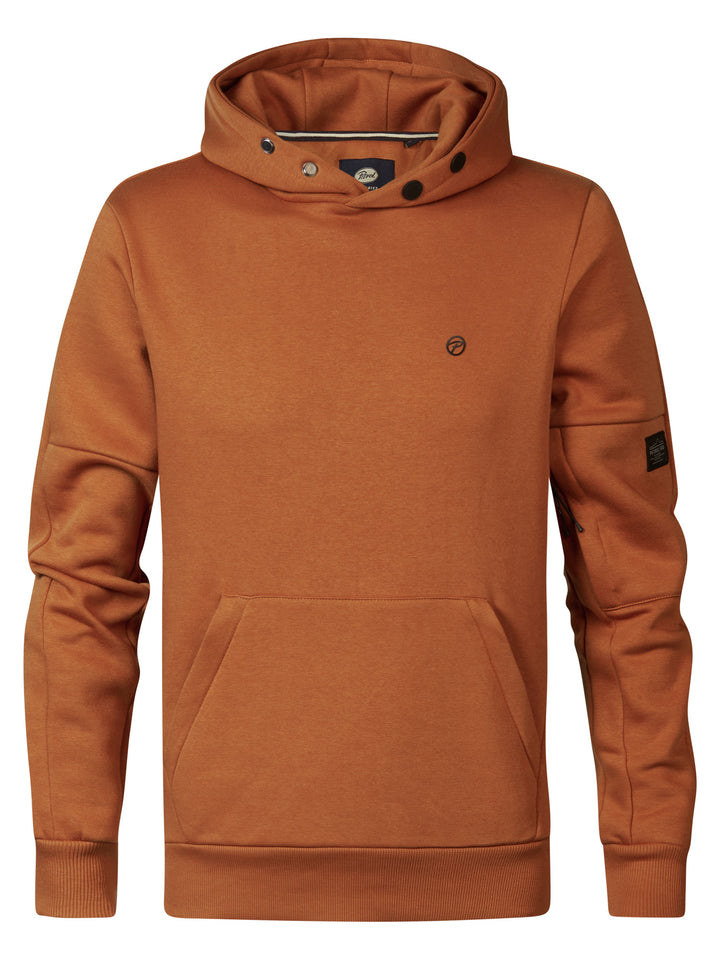 Petrol - Heren Hoodie - M-3040-SWH322 - 2123 Dark Caramel