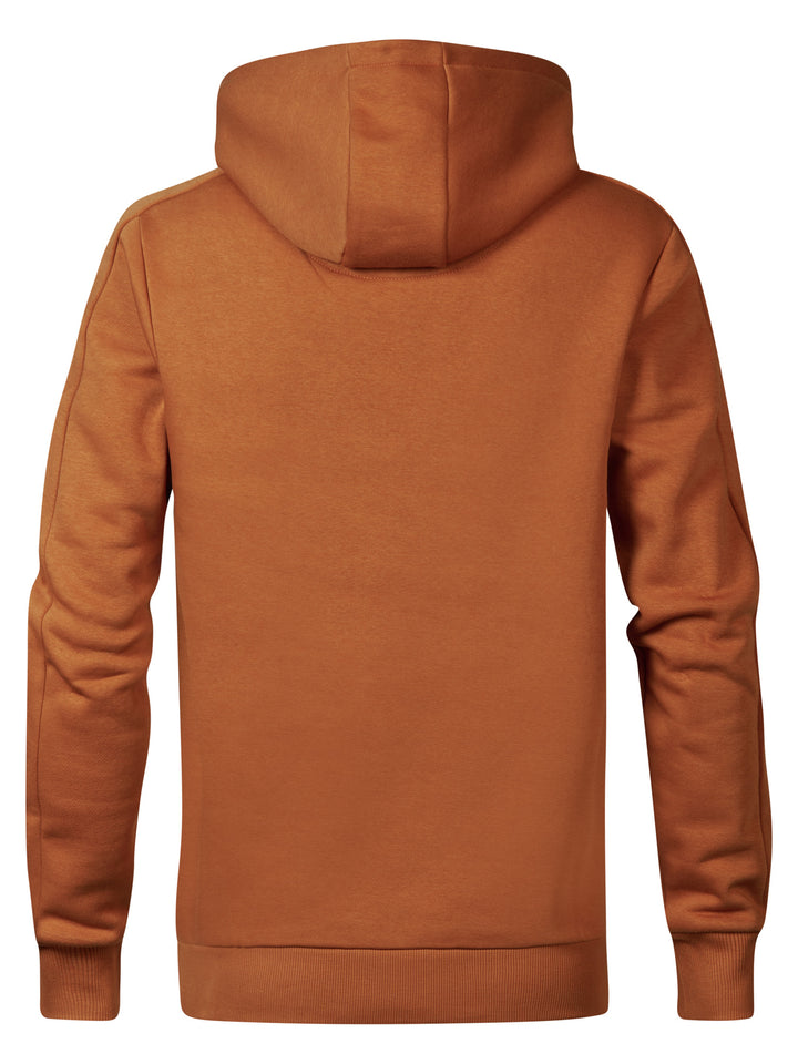 Petrol - Heren Hoodie - M-3040-SWH322 - 2123 Dark Caramel