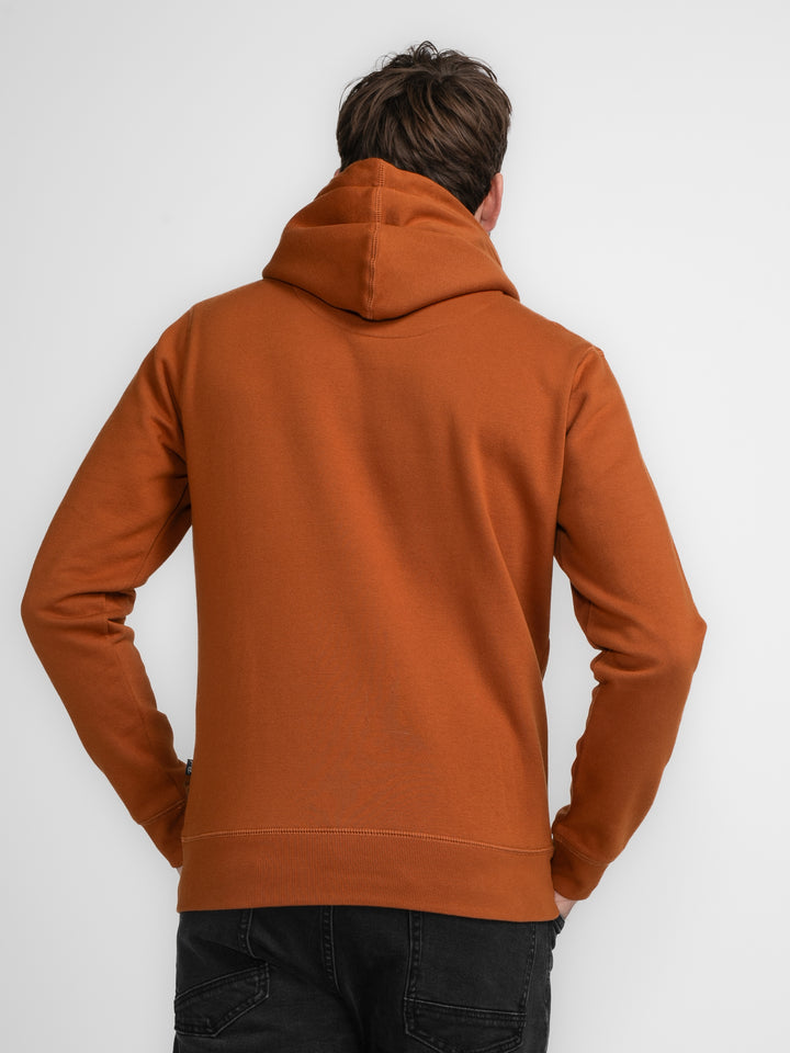 Petrol - Heren Hoodie - M-3040-SWH353 - 2123 Dark Caramel