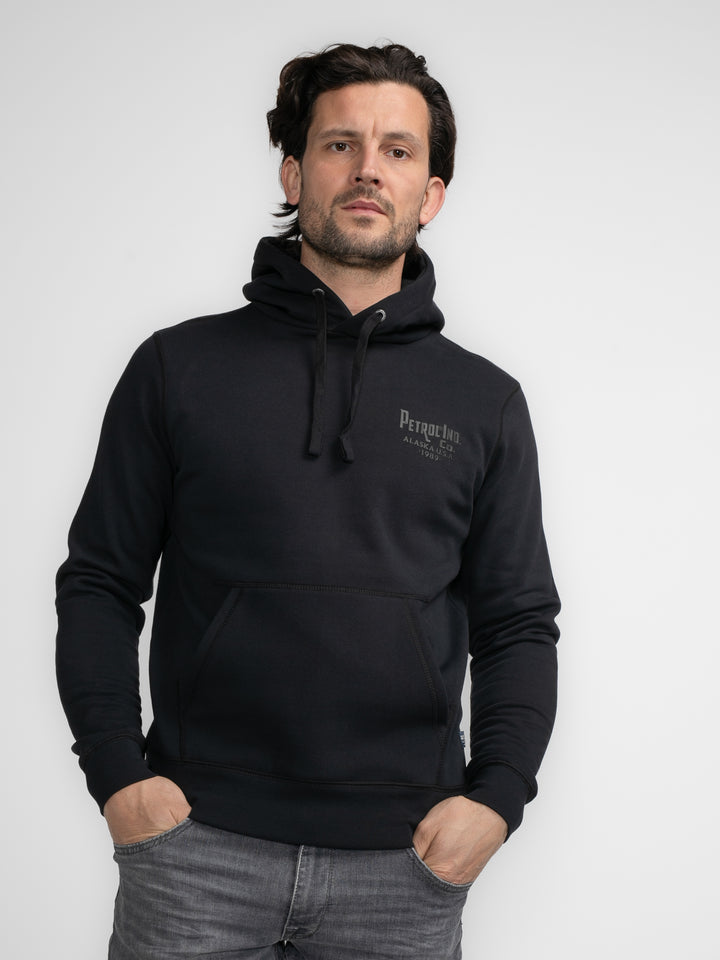 Petrol - Heren Hoodie - M-3040-SWH352 - 9091 Dark Black