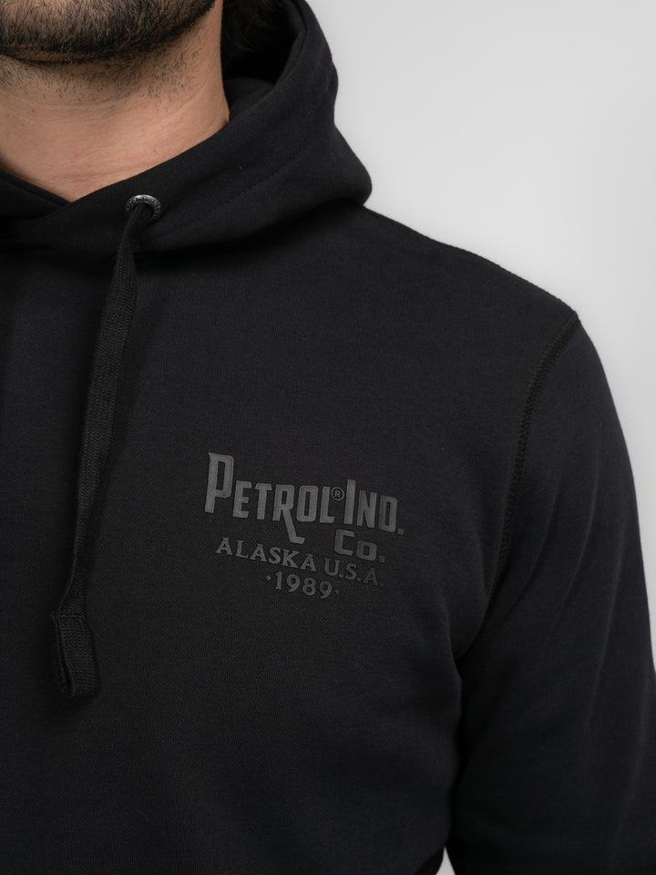 Petrol - Heren Hoodie - M-3040-SWH352 - 9091 Dark Black