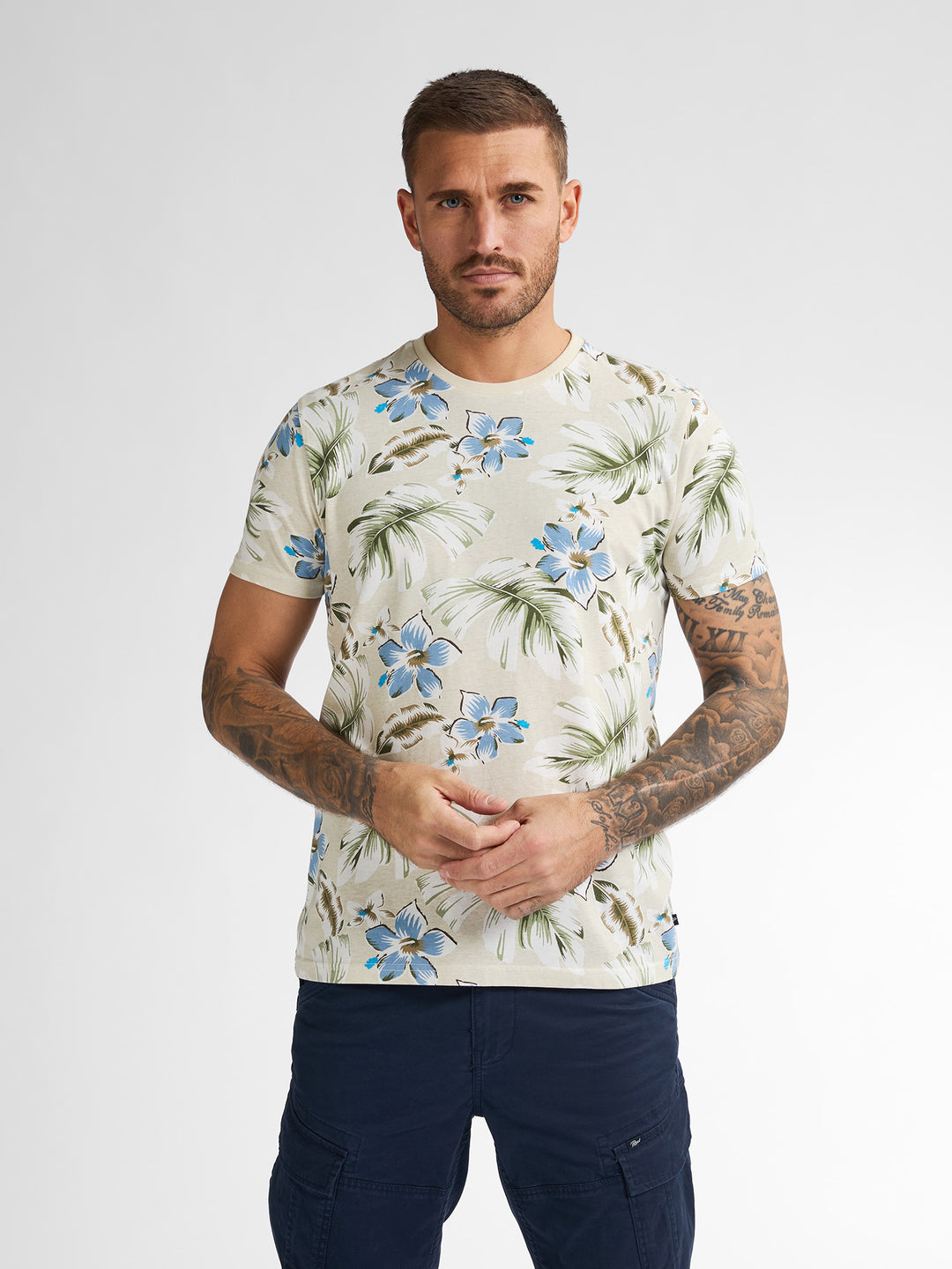 Petrol - Heren Shirt- M-1050-TSR655 - 0112 Seashell