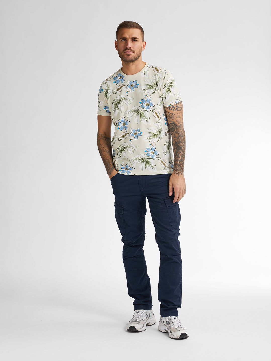 Petrol - Heren Shirt- M-1050-TSR655 - 0112 Seashell