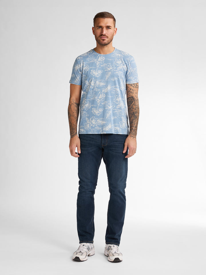 Petrol - Heren Shirt- M-1050-TSR623 - 5187 Pale Blue