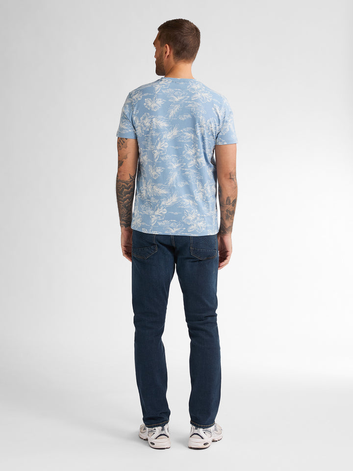 Petrol - Heren Shirt- M-1050-TSR623 - 5187 Pale Blue