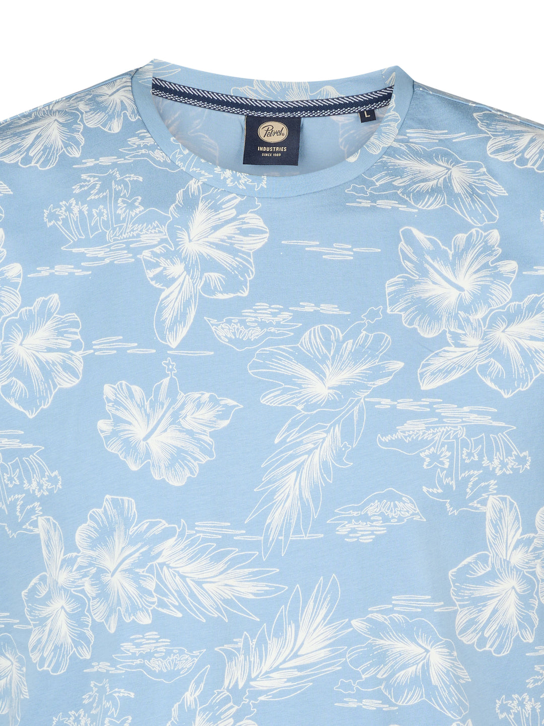 Petrol - Heren Shirt- M-1050-TSR623 - 5187 Pale Blue