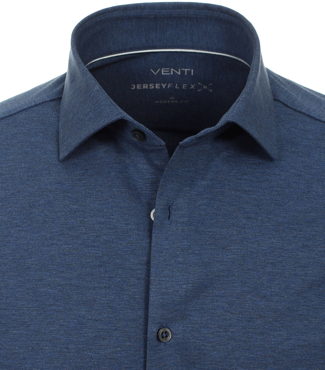 Venti - Heren Jersey Overhemd - 123963800 - 101 Blue City